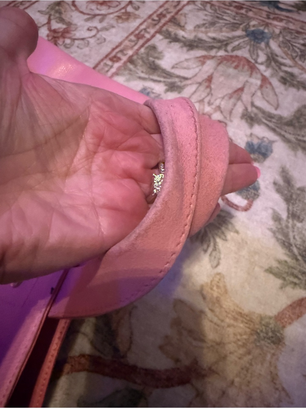 Furla Pink Leather Tote Bag - Picture 6 of 6